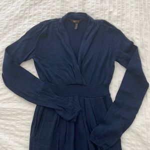 BCBGMaxAzria Blue Wool Dress Size M